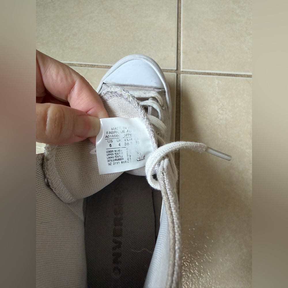 Converse Chuck Taylor All Star Move Tan Canvas Platform HT Sneakers Size W-6 - Picture 11 of 14